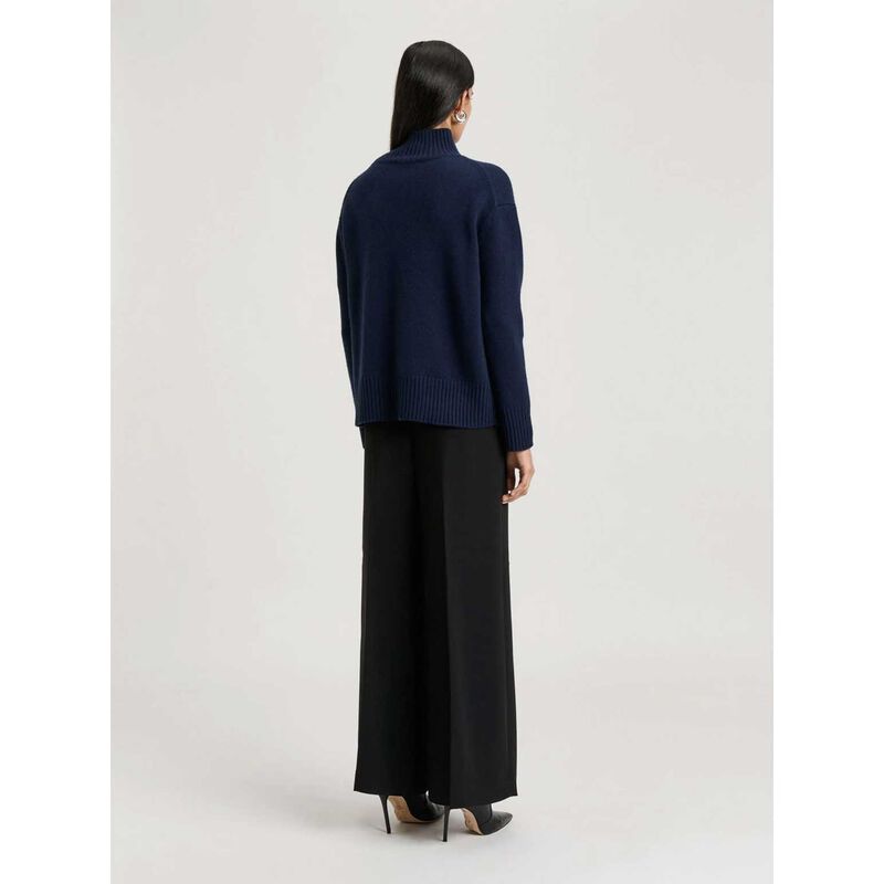 Veronika Maine Merino Cashmere Blend Oversized Funnel Neck Sweater image number 1